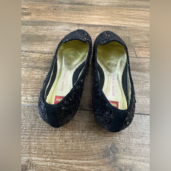 Elaine Turner Sequin Flats 6 - Picture 5 of 11